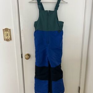 Hanna Andersson Kids Blue and Green Snow Bib